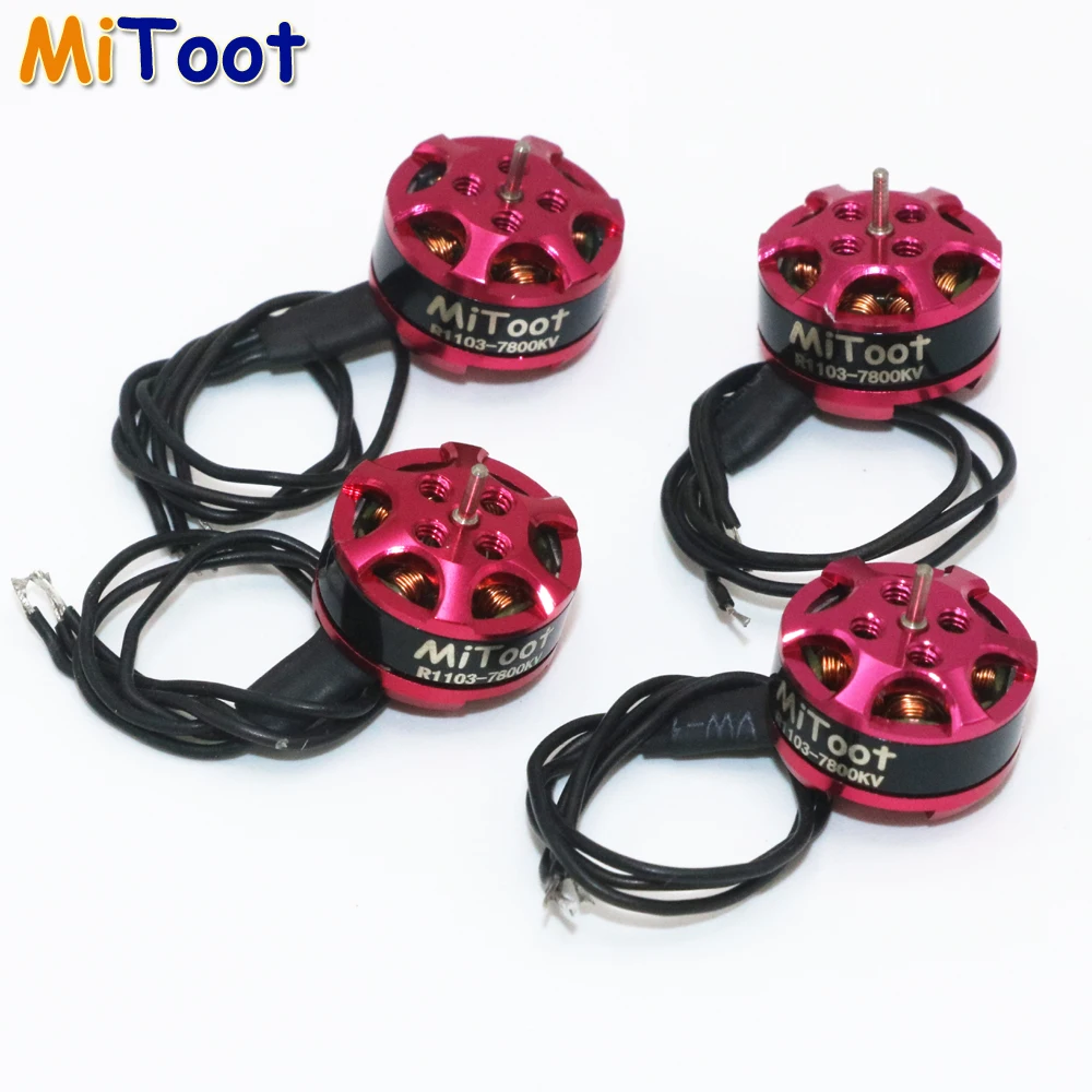 4 шт./лот Mitoot 1103 7800kv 2 3s мини бесщеточный двигатель для RC 80 90 100 мм 120 Мини