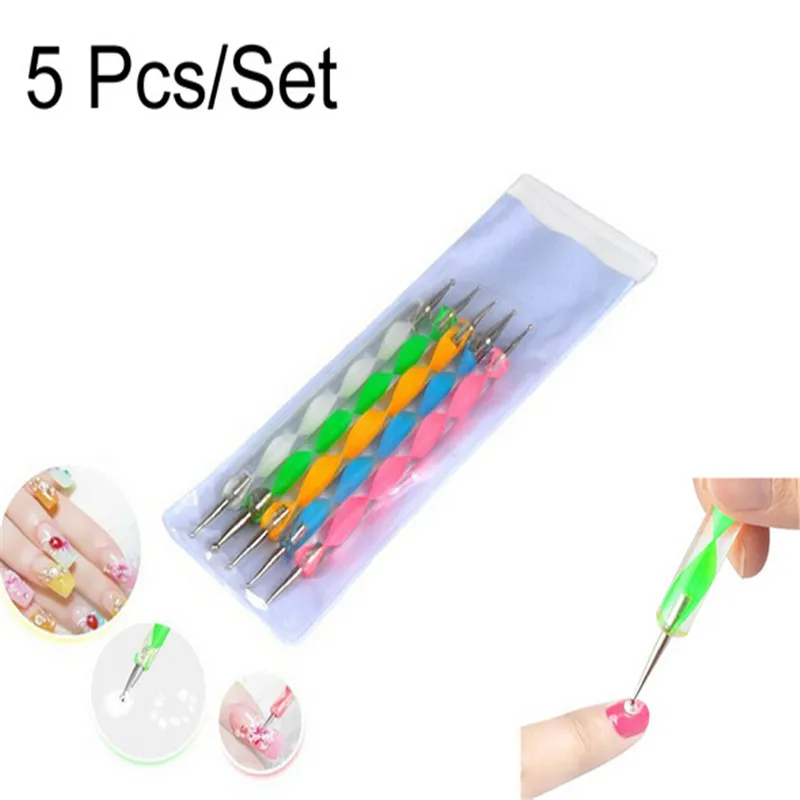 Новинка 5 шт./компл. инструмент для рисования в горошек дизайна ногтей 2019 Женская