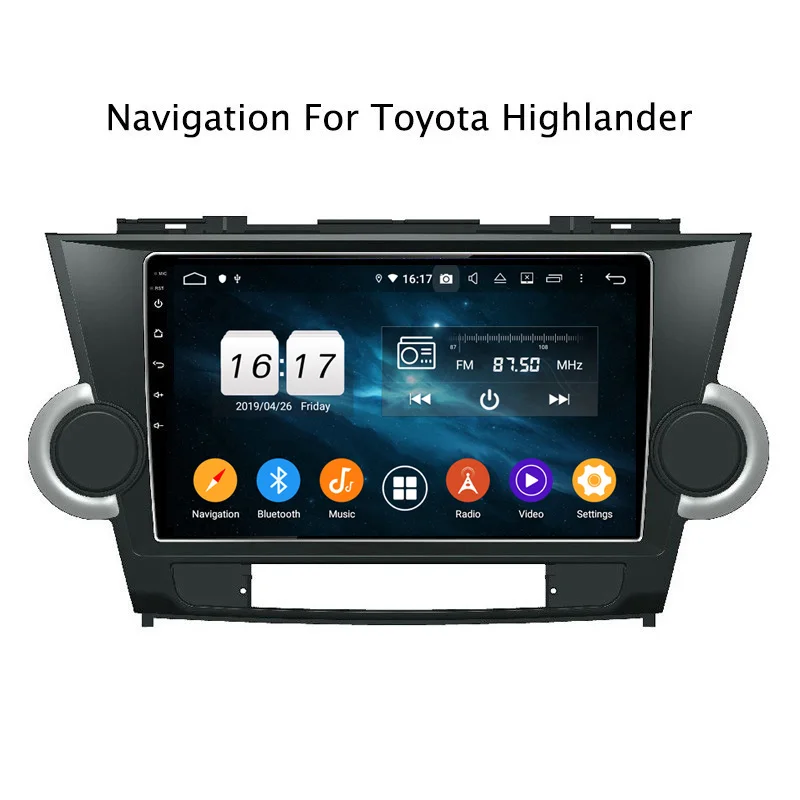 9 &quot4G ram 32G rom Восьмиядерный Android 0 Автомобильный gps для Toyota Highlander 2009 2010 2011 2012 2014 Топ