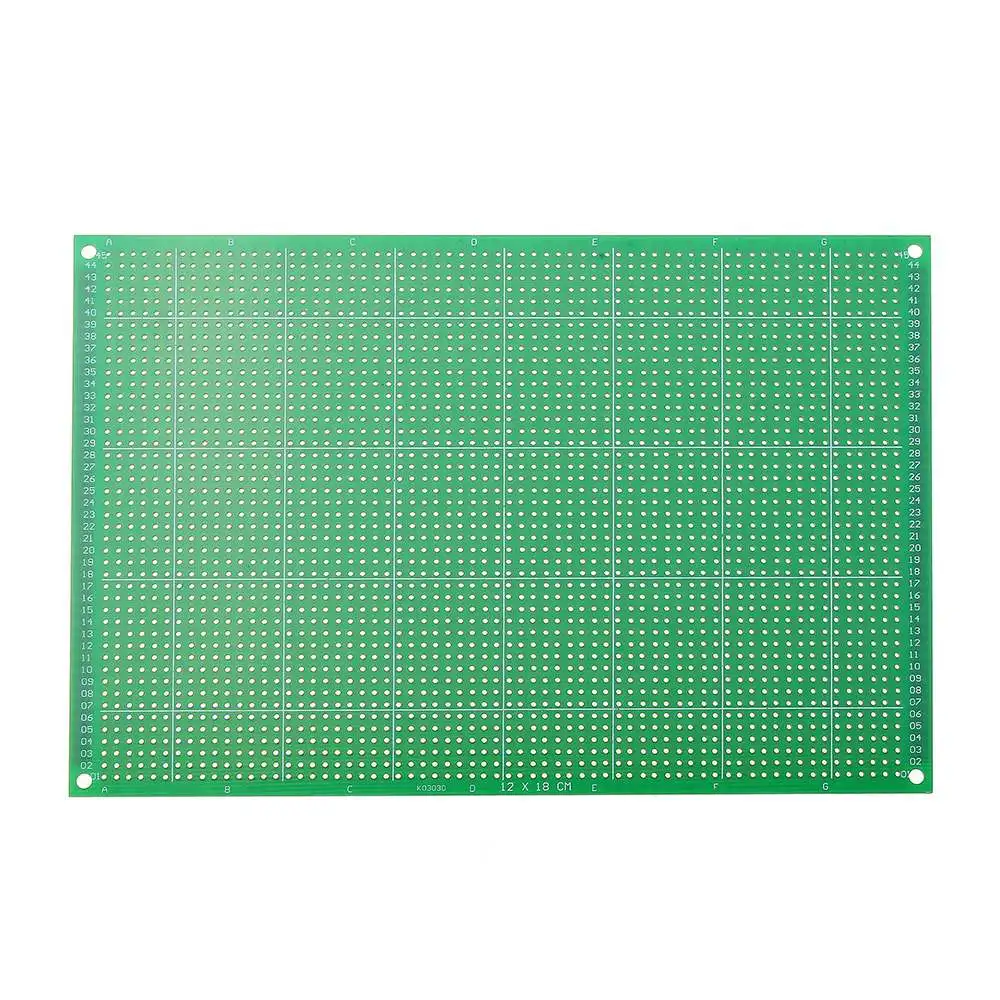 10 шт./компл. 12x18 см FR-4 2,54 мм на одной стороне DIY паяльная Прототип PCB печатная плата