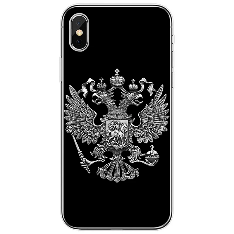 Мягкий силиконовый чехол для телефона с изображением флага России, для iPhone 6, 6 plus, 7, 8 plus, 5, 5S, 5C, SE, для iPhone X, XS, XR, XS Max - Цвет: T19041608-06.jpg