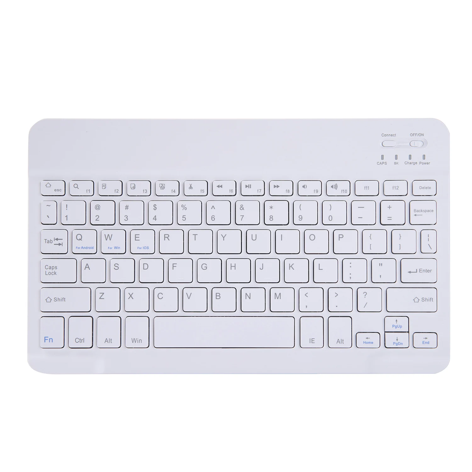 Keyboard White Чехол с клавиатурой Bluetooth для samsung Galaxy Tab A A6 10,1, держатель для SM-T580, умный чехол из искусственной кожи, чехол для samsung T580 - Цвет: Keyboard White
