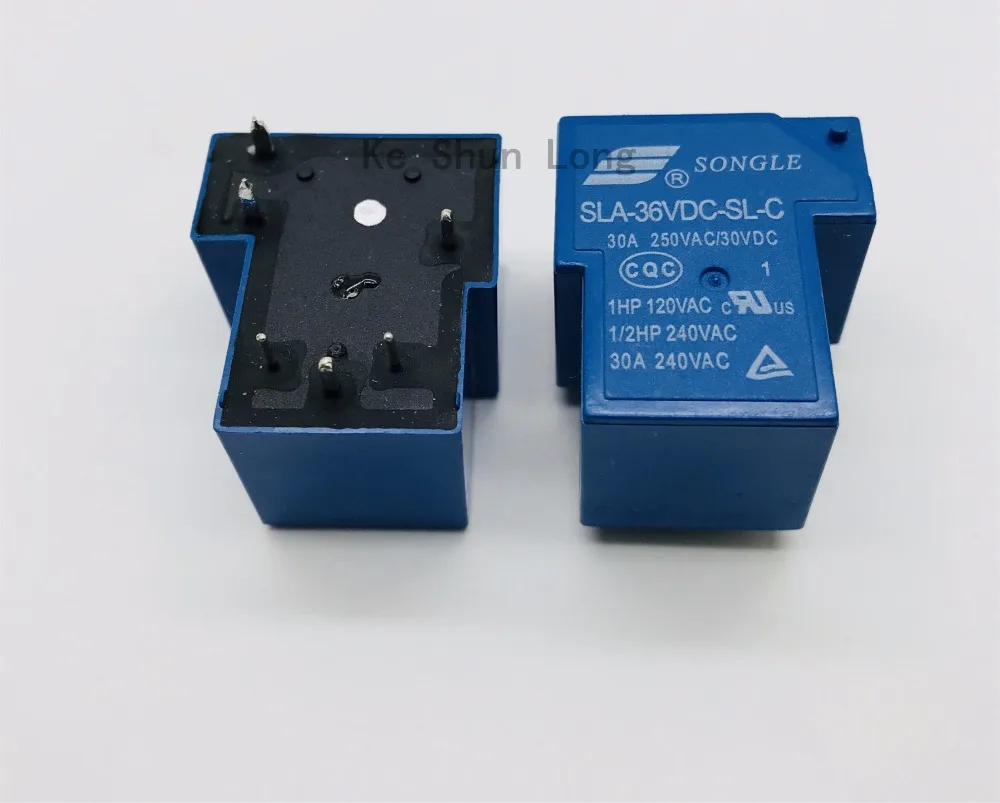 Бесплатная доставка (5 шт./лот) 100% оригинальный новый SONGLE SLA DC36V SL C 36VDC 6 контактов 30A