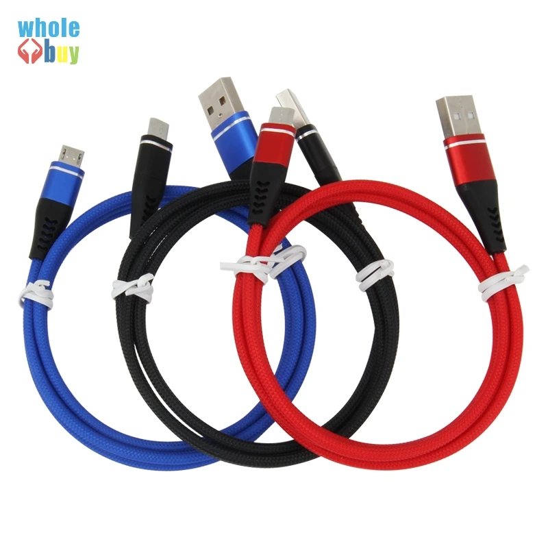 300 шт. новый нейлоновый тканый кабель Micro Usb 5pin 8pin Type C для синхронизации данных и
