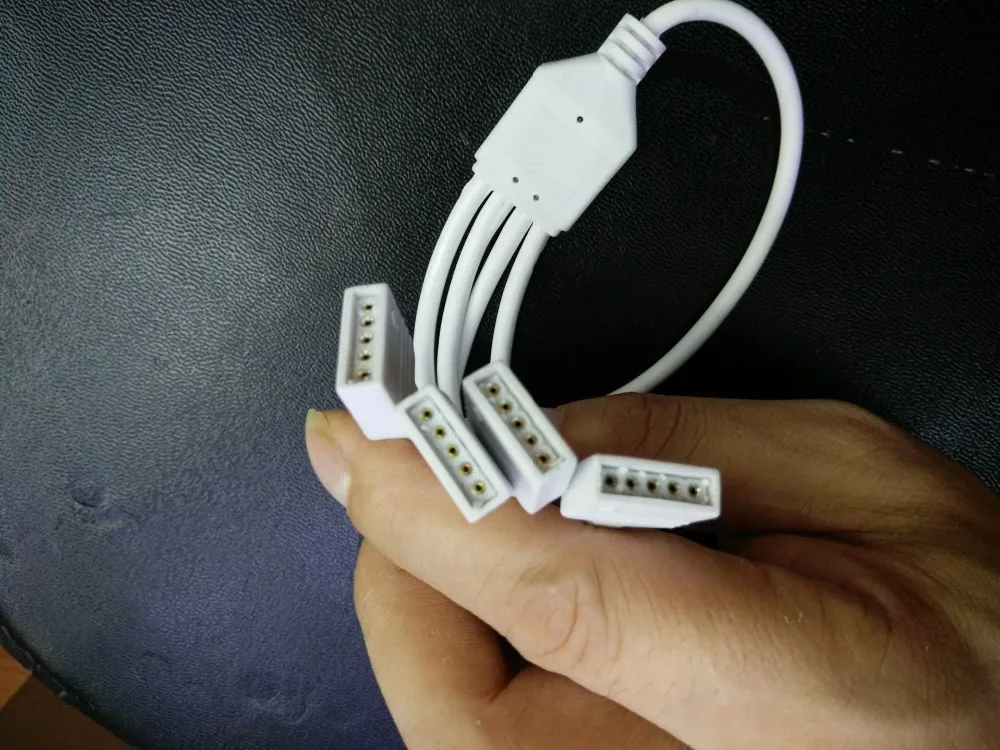 5 шт./лот Светодиодная лента для изменения цвета RGBW 5Pin сплиттер 1-4 гнездовой