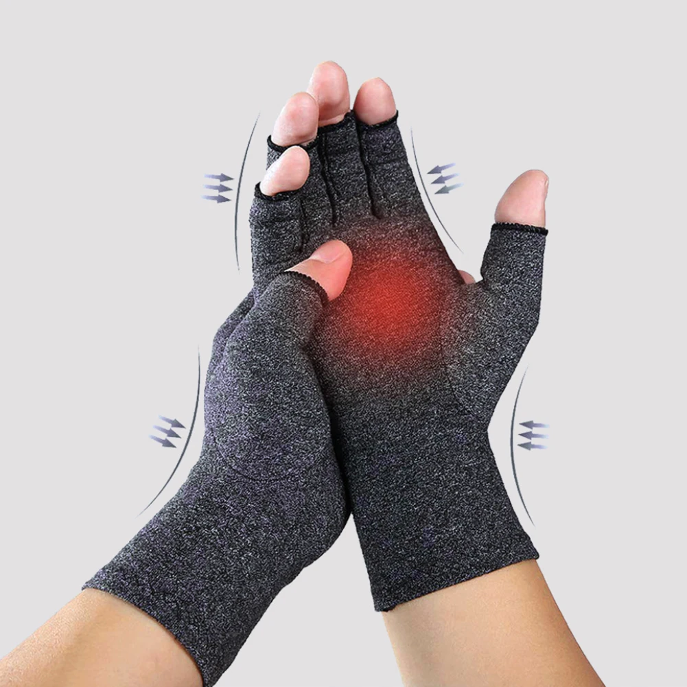 Человек Для Женщин Половина Finger тендинит карпальный тоннельный сжатия перчатки