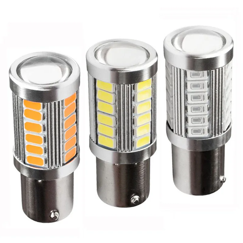 Автомобисветильник стоп сигнал 1157 BAY15D P21/5W BAZ15D P21/4W BAW15D PR21/5W 33 SMD 5630 LED белый красный