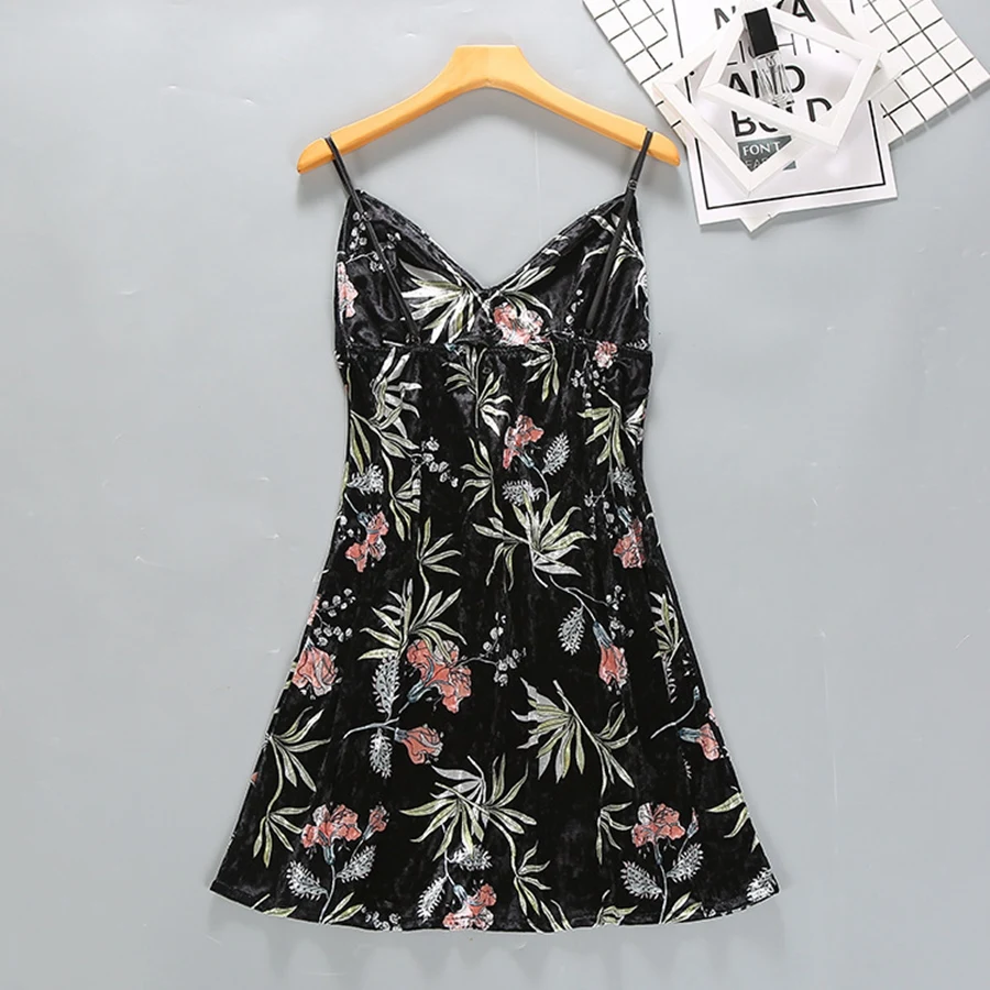 Мини ночная рубашка с принтом женское белье перьями одежда для сна женская