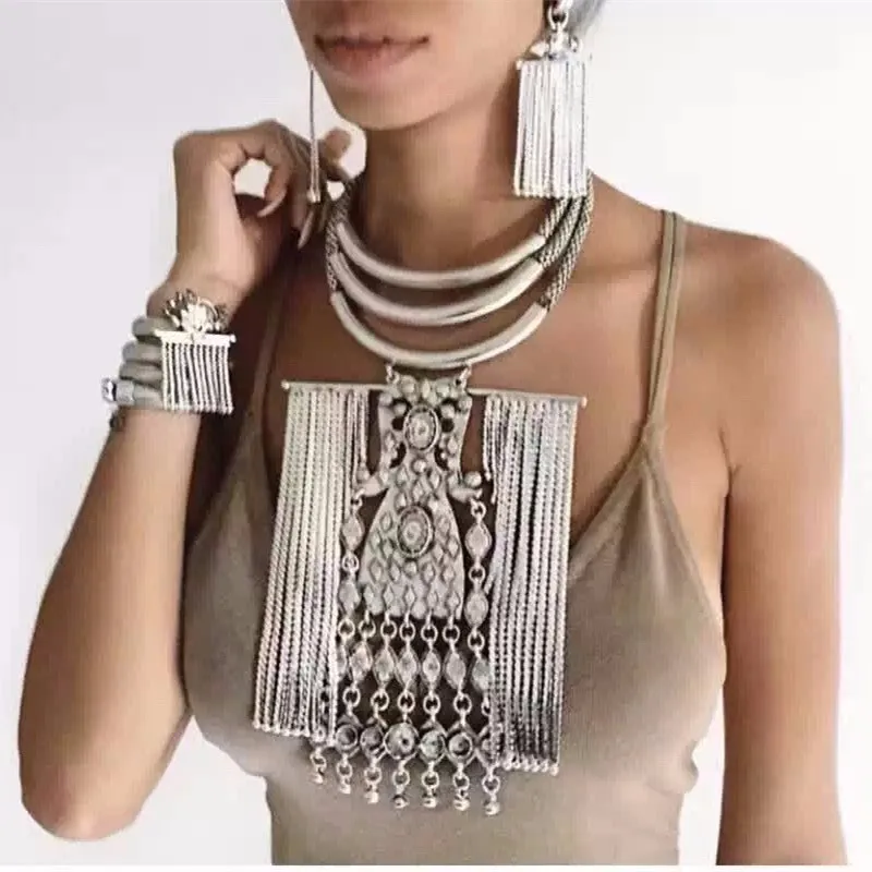 Choker Necklaces For Women Collier Femme Pendant Collar Statement Bijoux Fashion Jewelry Chocker Maxi Boho Vintage Necklace