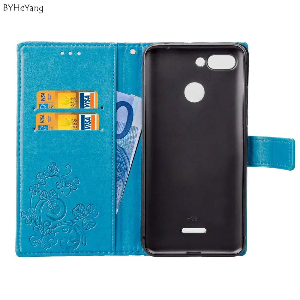 BYHeYang для Xiaomi Redmi 6 чехол с откидной крышкой и бумажником из искусственной кожи Redmi6