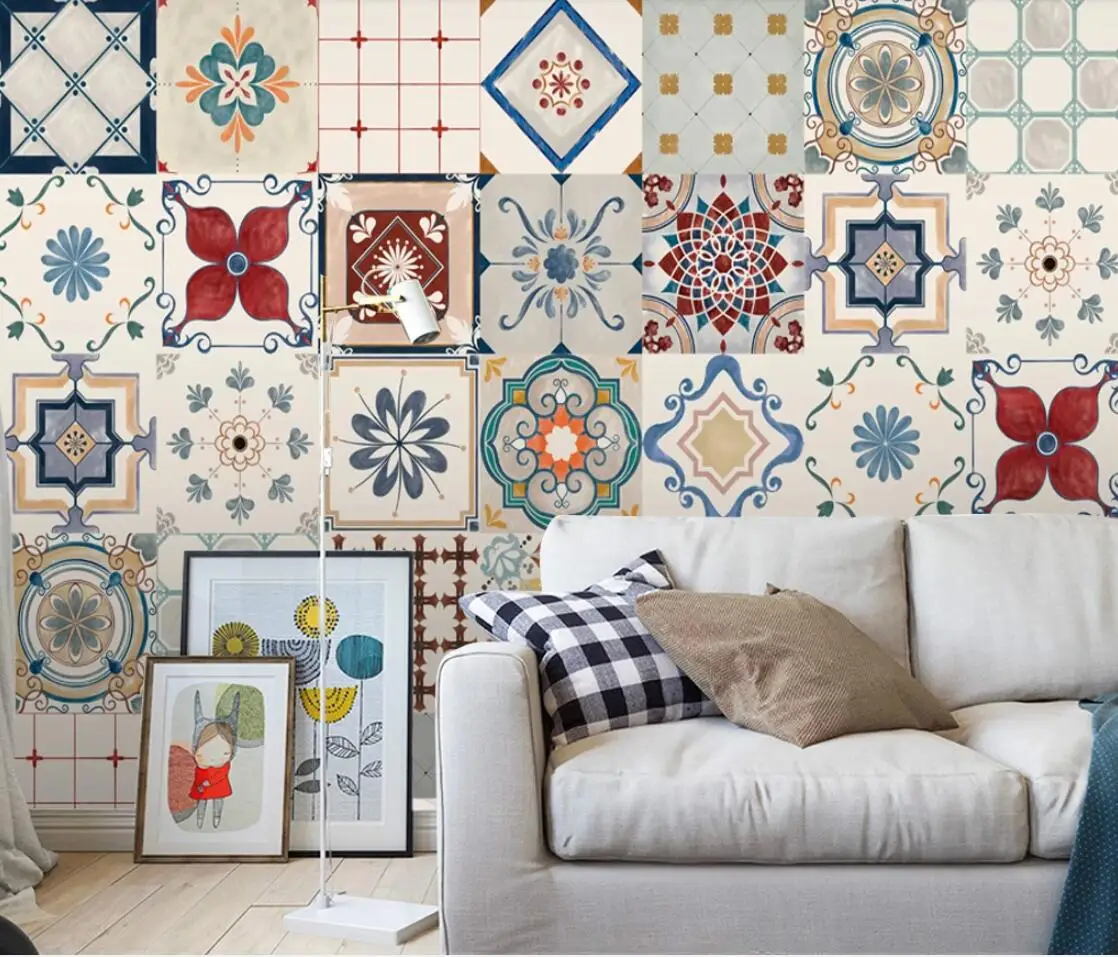 Поп-стиль фотообои на стену для декора интерьера из холста с клеевым слоем для улучшения дома.