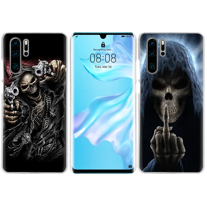 Чехол Grim Reaper Skull Skeleton для huawei P20 P30 P Smart Nova 4 3i P10 P9 P8 mate 10 20 lite Pro Mini жесткий чехол для телефона из ПК