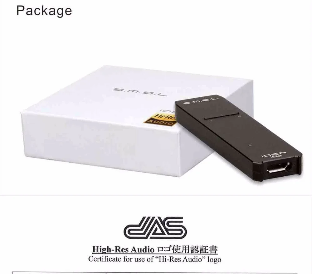 SMSL iDEA Mini Hi-Fi аудио портативный USB DAC SABRE9018Q2C Портативный USB DSD512 32 бит/768 кГц ЦАП и аудио усилитель для наушников
