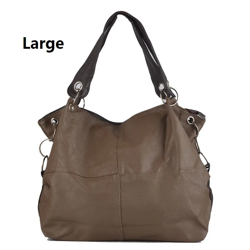 Large dark khaki Хит! Женская сумка, специальное предложение, Сумки из искусственной кожи, женская сумка-мессенджер/комбинированные винтажные женские сумки через плечо - Цвет: Large dark khaki