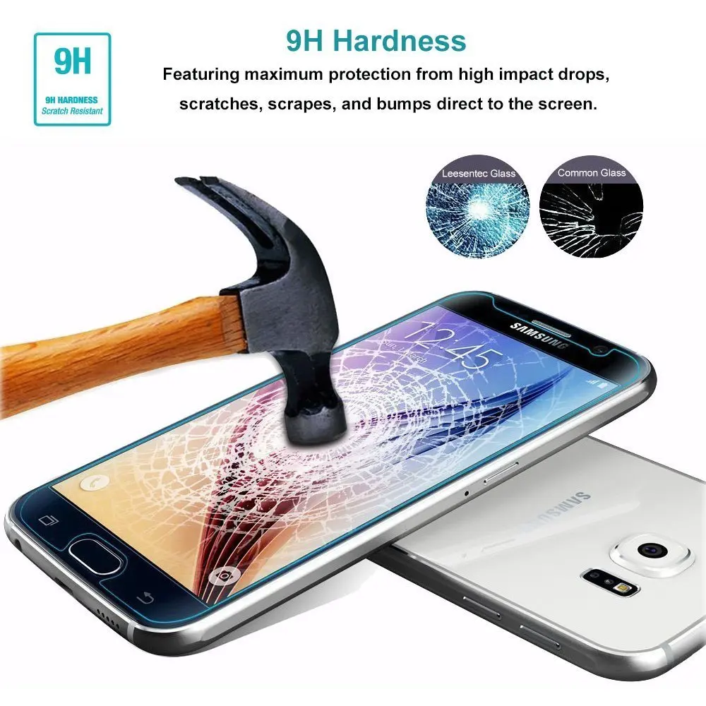 Закаленное стекло для SAMSUNG Galaxy S3 S4 S5 S6 S7 закаленное защитная пленка экрана