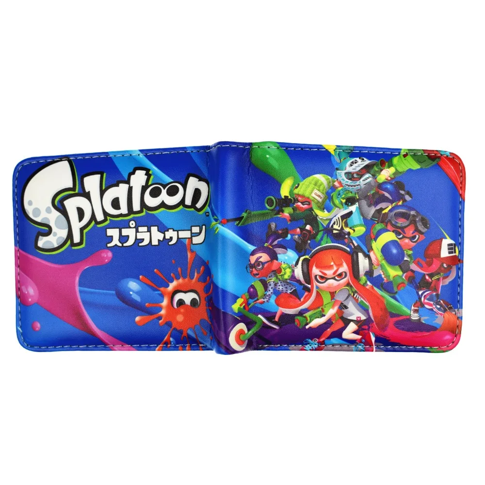Новое поступление цветной игровой кошелек Splatoon 2 Кошелек молодежный складной кошелек с держателем для карт карман для монет