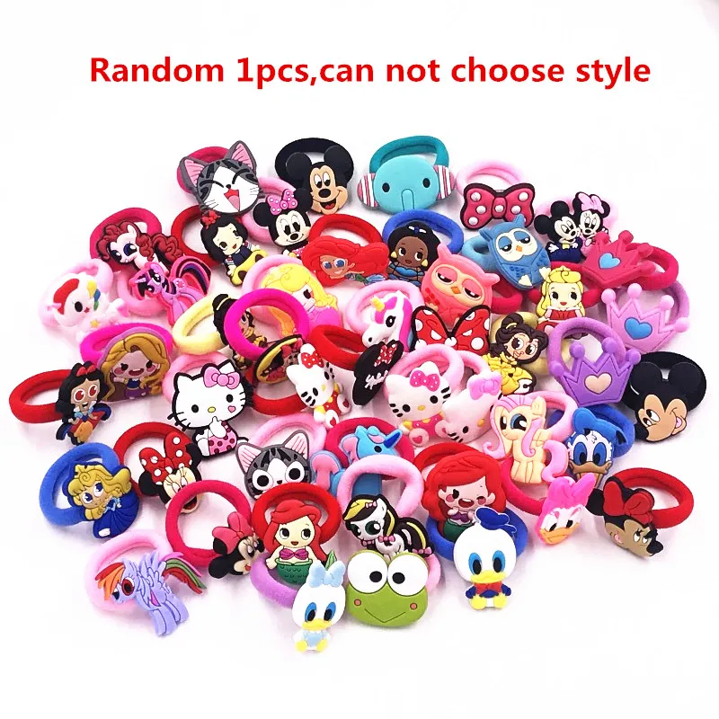 1 шт. разноцветные резиновые головные уборы для девочек с изображением Микки и