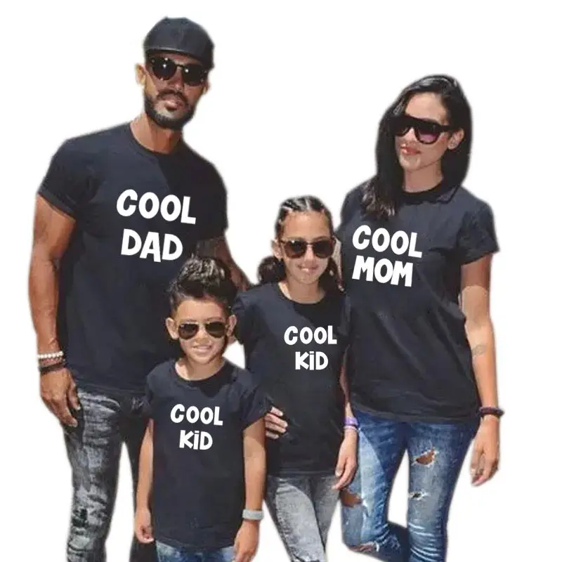 Крутая одежда для матери дочери отца сына папы мамы и я дети семейная футболка