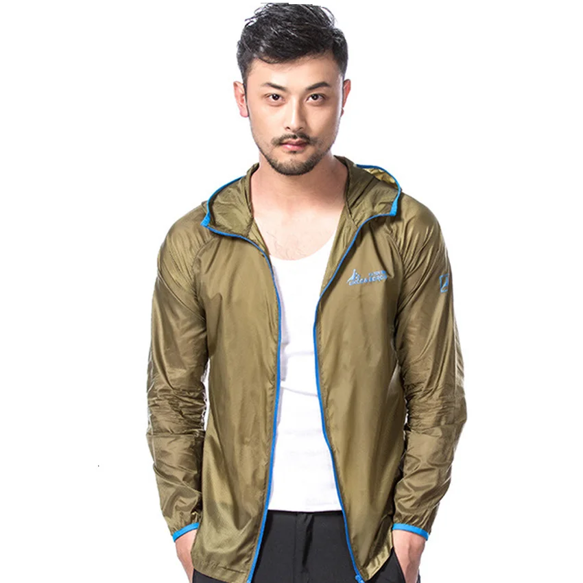 Мужские летние куртки модная дышащая куртка с защитой от ультрафиолета