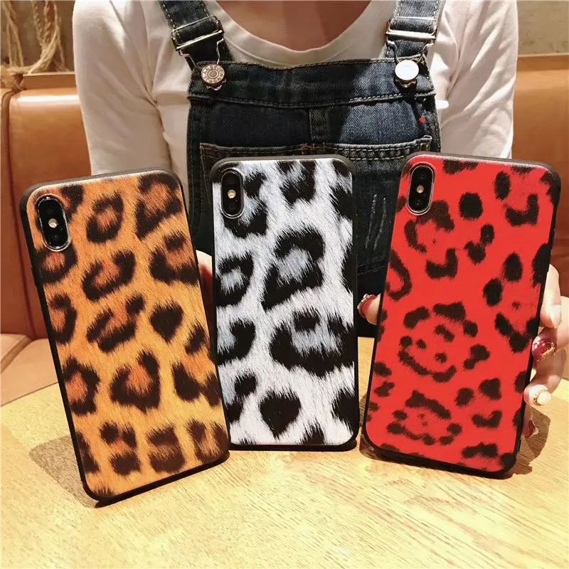 Boucho For iPhone 5 5s SE XS MAX XR X Phone Cases Leopard Print Tiger Pattern Soft Silicone Cover 6 6s 7 8 plus Case |