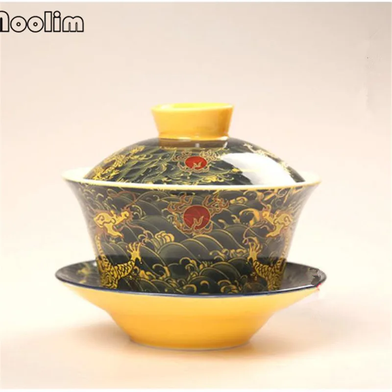 Керамическая ручная роспись Традиционный китайский Gaiwan офисный чайник