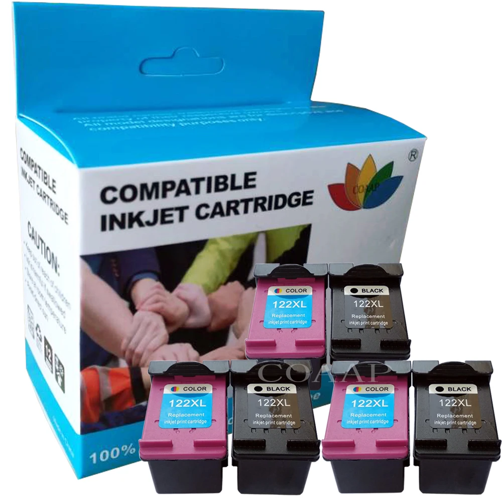 Картридж COAAP 122XL совместимый с принтером hp122 Deskjet 1000 1050A 2000 2050 2050A 3000 3050 3050A 1510 |