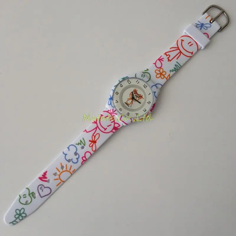Женские часы с мультяшным рисунком повседневные Кварцевые водонепроницаемые