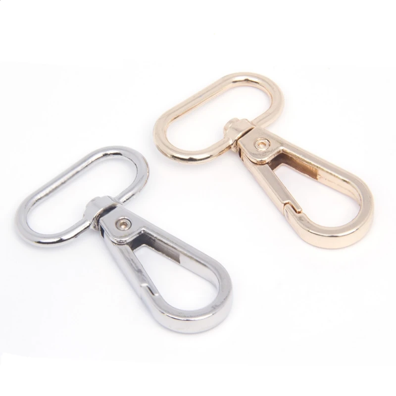 100 шт. золотистого/серебристого цвета металлический вертлюжный крючок для