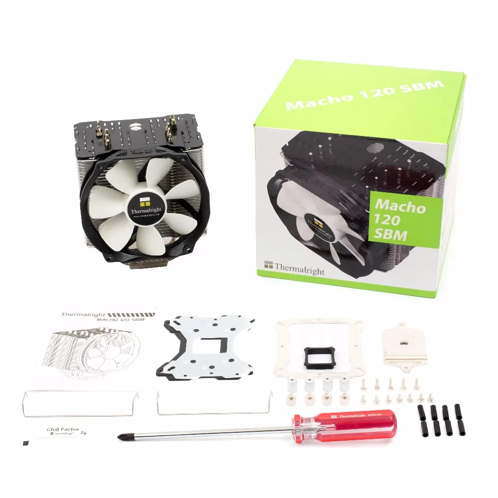 Thermalright Macho120 SBM компьютерные кулеры AMD Intel cpu Радиатор/охлаждение LGA 775 2011 2066 1366 AM3 AM4 FM2 FM1 радиатор/вентилятор