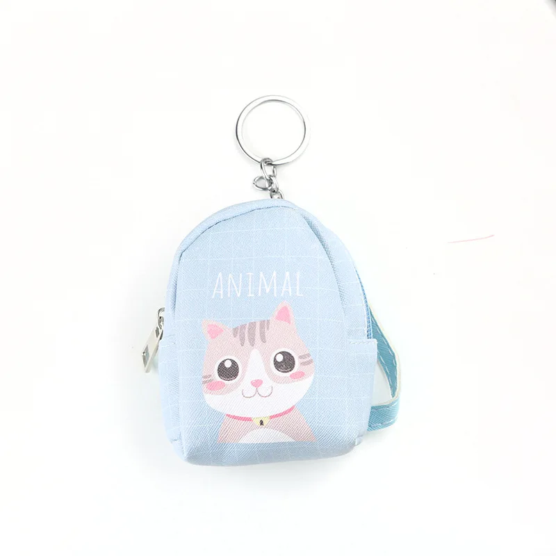 Small Fresh Mini Back pack Coin Purse Women Creative Purses Girl Cute Cartoon Fruit Cat Headphone Storage Bag Key Wallet for Kid | Багаж и