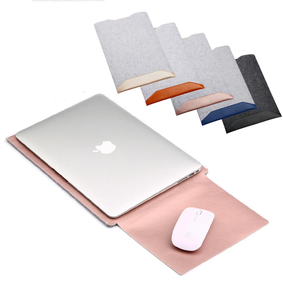 Шерстяной войлок для Microsoft Surface 3 Pro 4 Book Tablet Case шерстяной PU Sleeve Pouch Bag|Сумки и чехлы