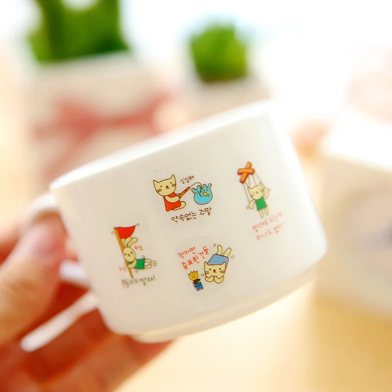 6 шт. корейские Канцтовары Мультяшные кошки кролик Экспрессия DIY Фотоальбом