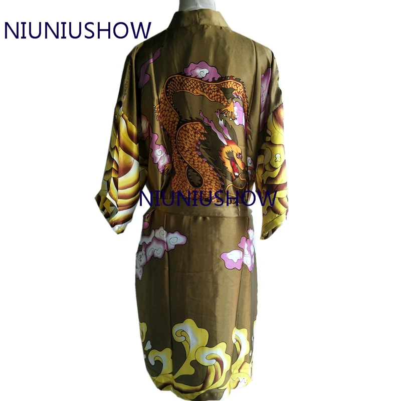 Горячая Распродажа зеленое женское Белье для сна банный шелковый халат