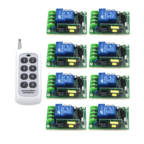 

Intelligent house Control Center Smart RF Wireless Remote Switch AC 85V-250V 110V 30A 315/433MHZ SKU: 5285