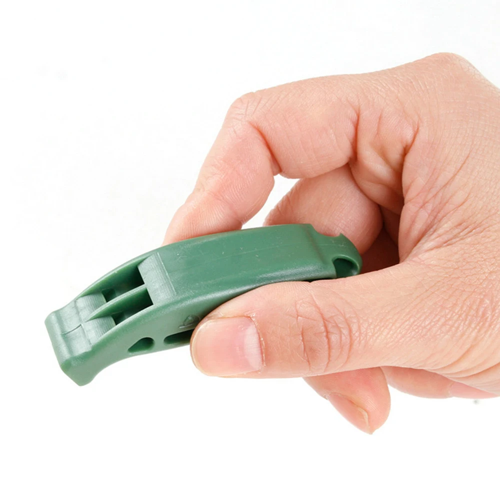 1pc Multi-color Tactical Survival Sentinel Hikes Loud Plastic Dual Band Match Whistle Designed Dual-frequency for First Aid Tool | Спорт и