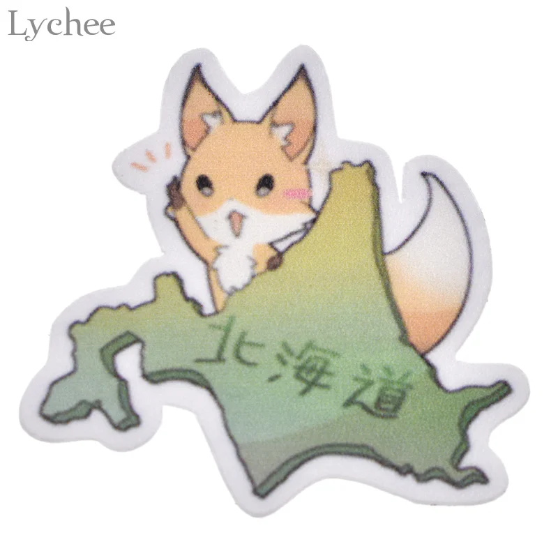 Lychee 40 шт. милые наклейки с лисой для скрапбукинга мультфильм лиса DIY Дневник этикетка планировщик декоративные наклейки