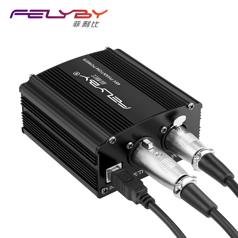 USB версия 48 В фантомное питание 110 В/220 1 канальный адаптер питания один XLR