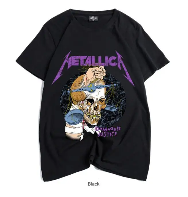 Мужская футболка с коротким рукавом и графическим принтом черепа хип-хоп Уличная