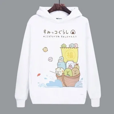 1 Женская толстовка для игры Sumikko Gurashi медведь Пингвин кошка милое пальто для девочек унисекс толстовки костюмы - Цвет: 1