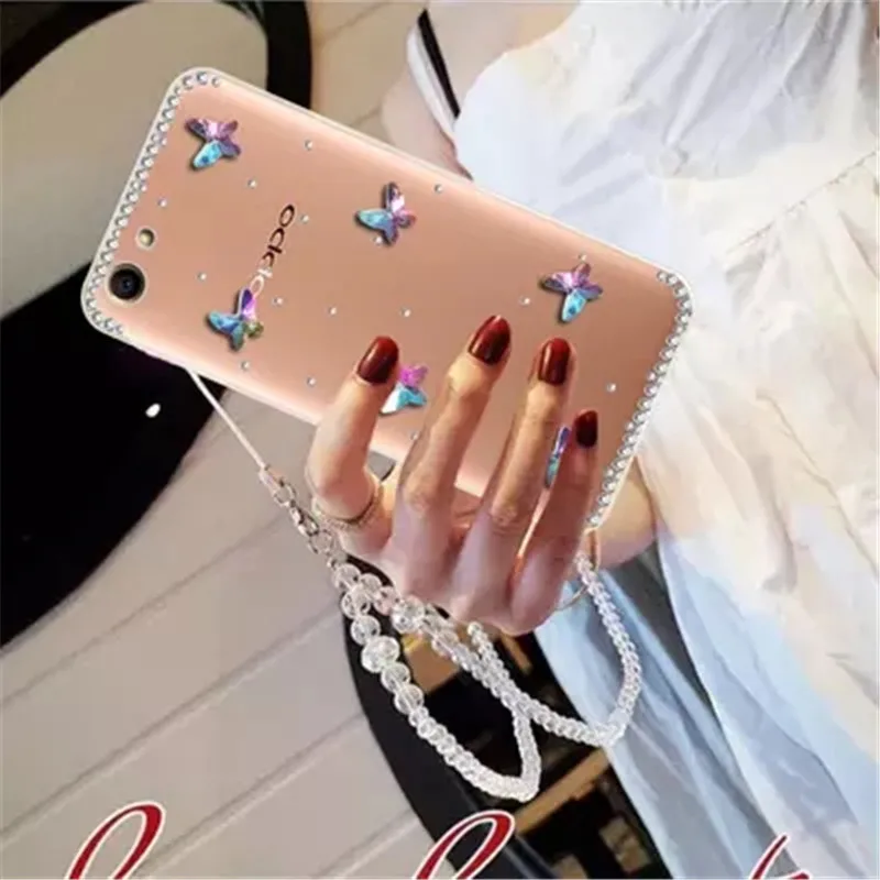 Bling Rhinestone Diamond Butterflyr Case For iPhone 11 Pro MAX X 5S SE 5C 4S 6 6S Plus 7 8 Transparent Soft TPU Back Cover |