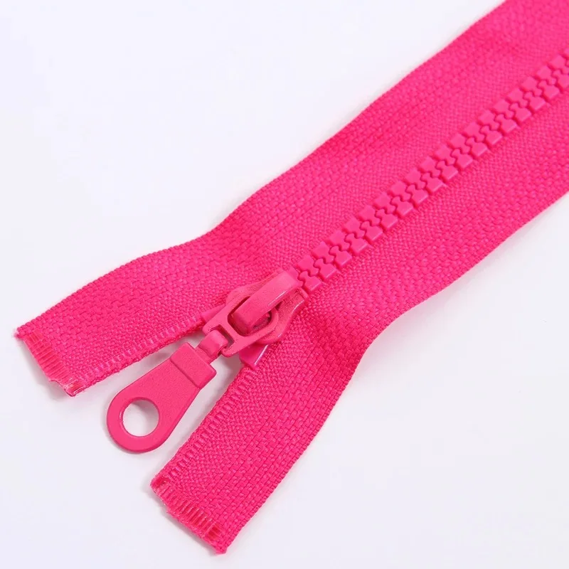 Молния из смолы ярких цветов #5 молния с двойным разрезом для одежды пальто 80 см