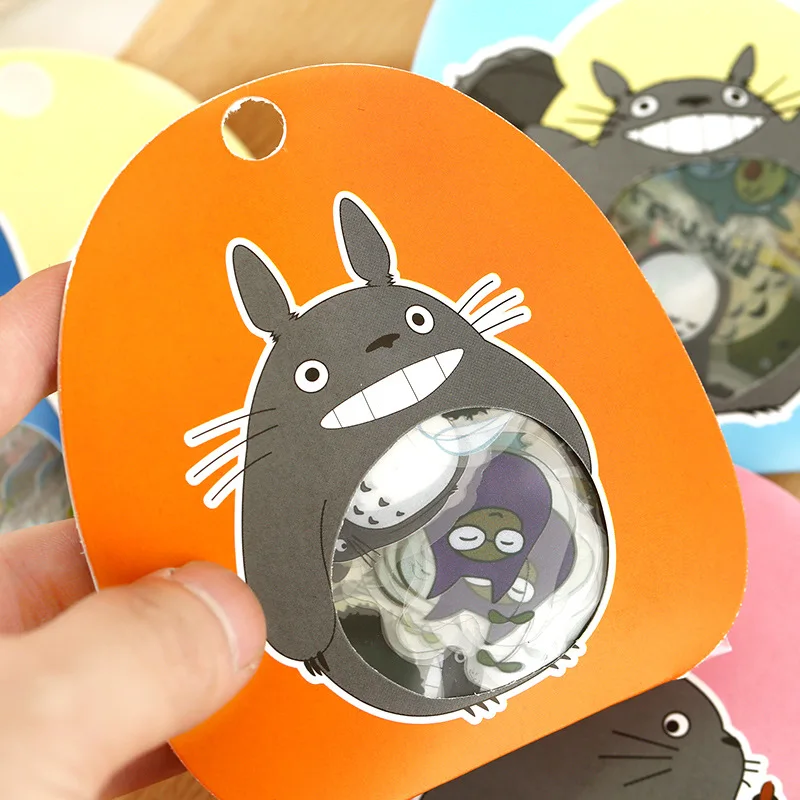 Zakka Lovely Kindergarten /Children /Student Japan Style SIY Cartoon DIY Stickers 60pcs Kawaii dairy book stickers Totoro | Рукоделие и