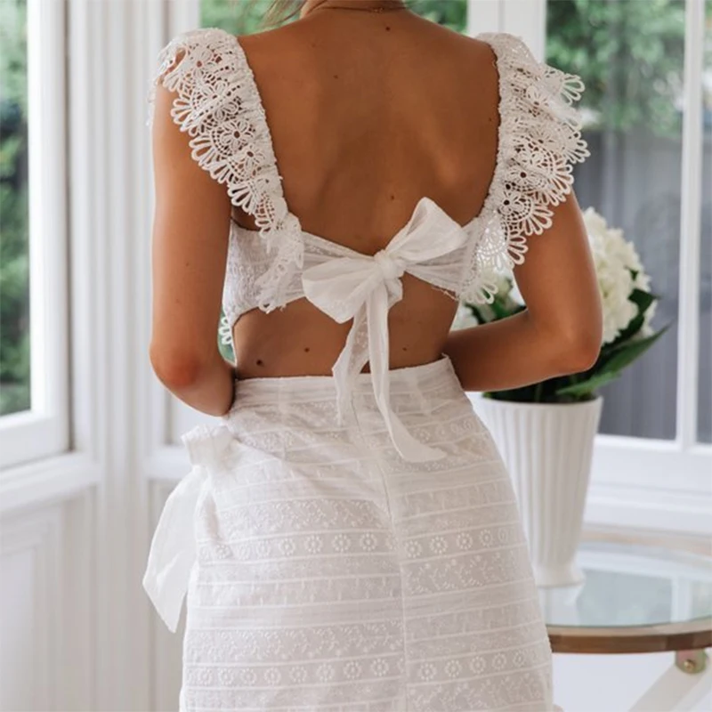 Хлопковое белое платье PREISEI пикантное милое кружевное мини трапеция с вышивкой и