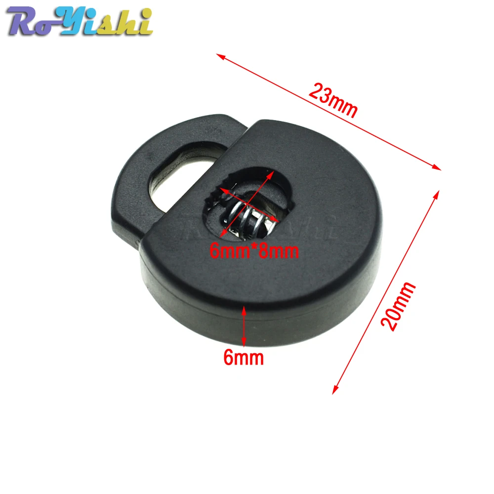Пластиковый шнур с зажимом черный зажим для аксессуаров одежды|plastic cord lock|cord lockcord