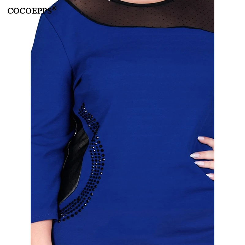 Сетчатое винтажное вечернее платье COCOEPPS 5xl 6xl в стиле пэчворк женское облегающее