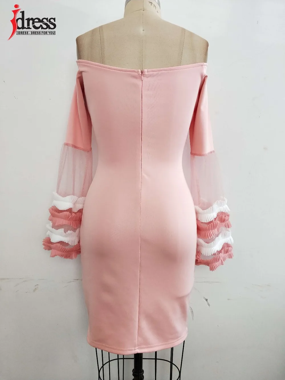 IDress 2018 одежда сексуальные черные/розовые Осенние вечерние элегантные женские с