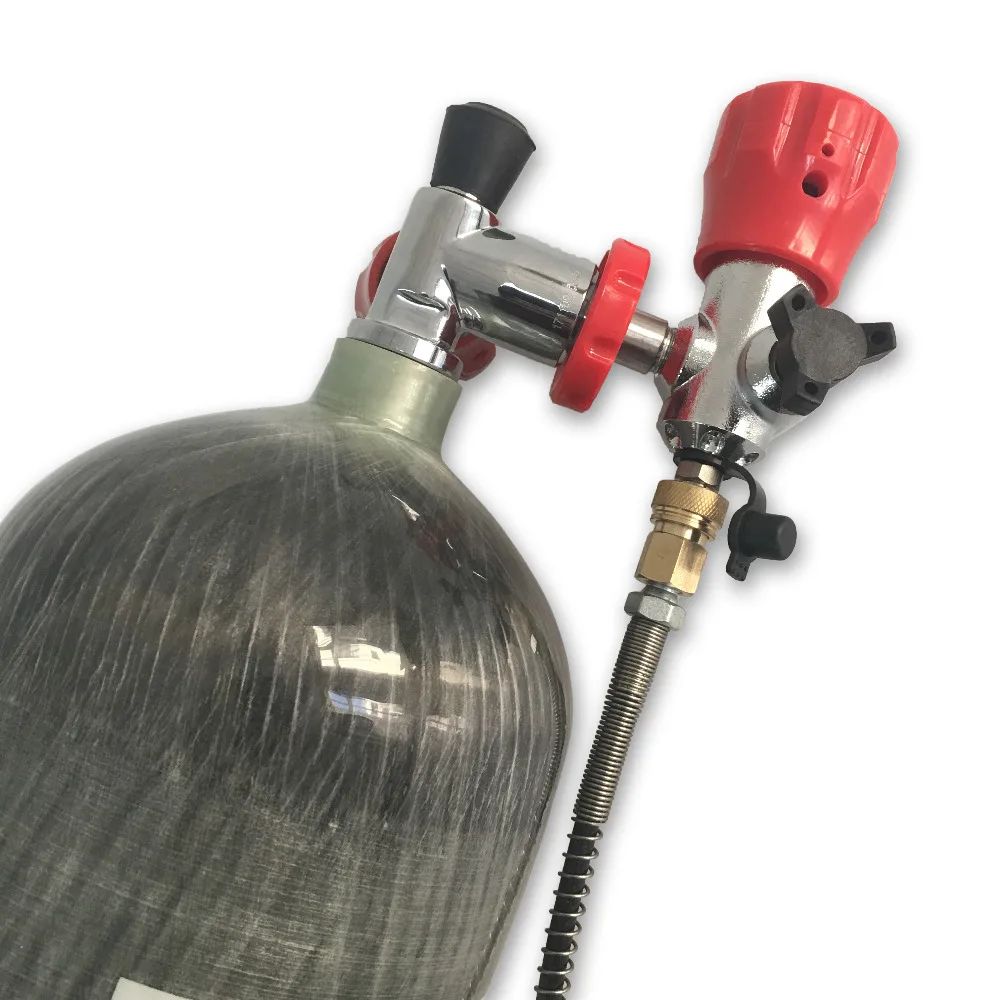 AC168101 airsoft  pistol 6.8L 60minutes 4500psi pressure tank compressed air 300bar SCBA gas cylinder & valve  fill station-E