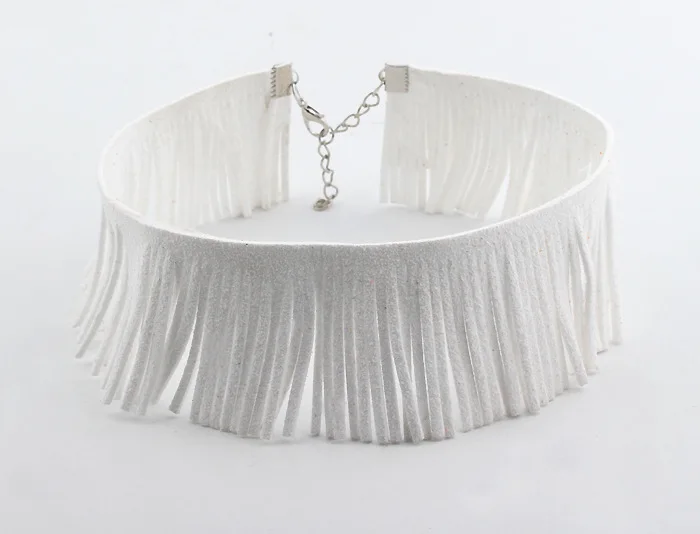 Seblasy Макси Большой себе хлопок кисточкой крупные ожерелья-цепочки для женщин