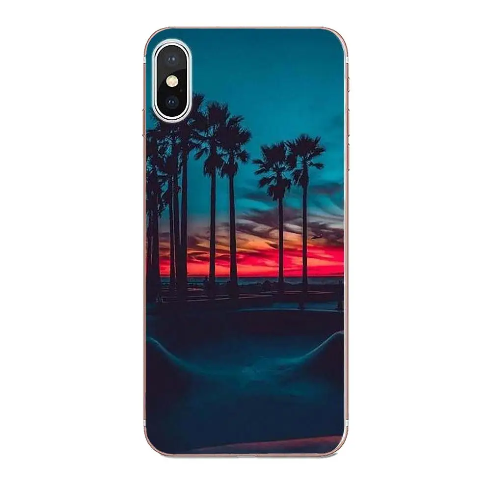 Пальмовые деревья Летний Пляжный морской для Xiaomi Redmi Mi Note 7 8 9 SE Pro Lite Go Play Мягкий