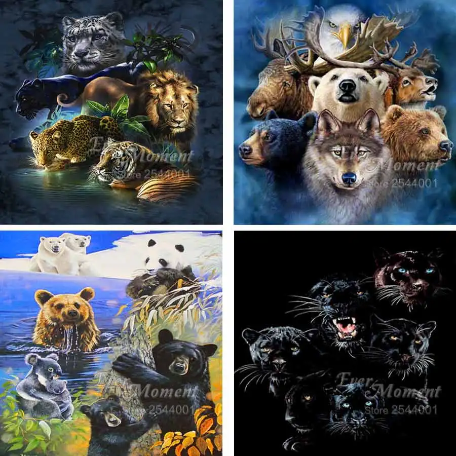 Алмазная живопись крестиком своими руками вышивка большой кошкиход полный квадрат мозаика бусинами в настоящее время занимался иголкой ASF562.